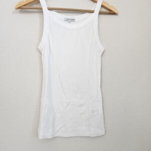 Cotton Citizen White Ribbed Tank Top | Size M